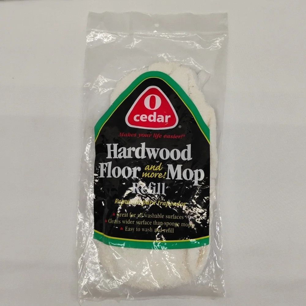 Vintage 2002 O Cedar Hardwood Floor‎ And More Mop Refill Wash & Reuse